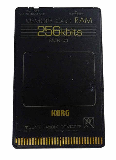 KORG MCR-03 256kbits RAM Memory Card