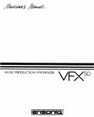 Ensoniq VFXsd Musicians Manual