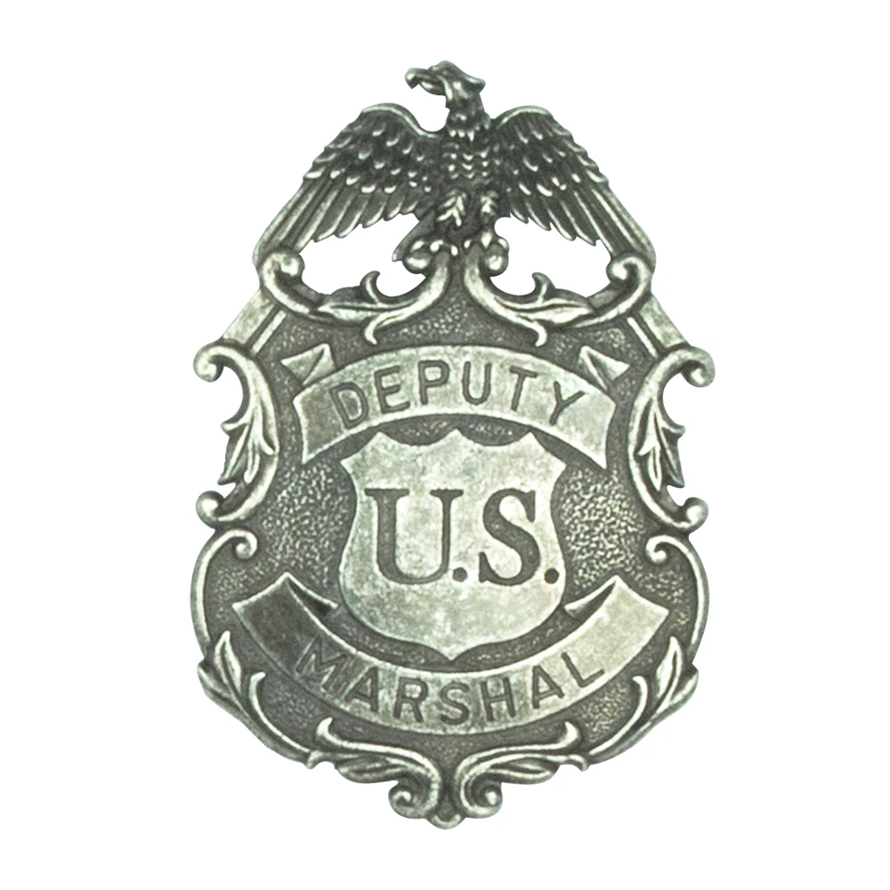 Deputy U.S. Marshal Badge Silver Finish