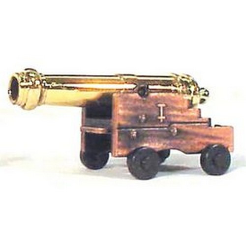 Miniature Naval Cannon w/ Brass Barrel