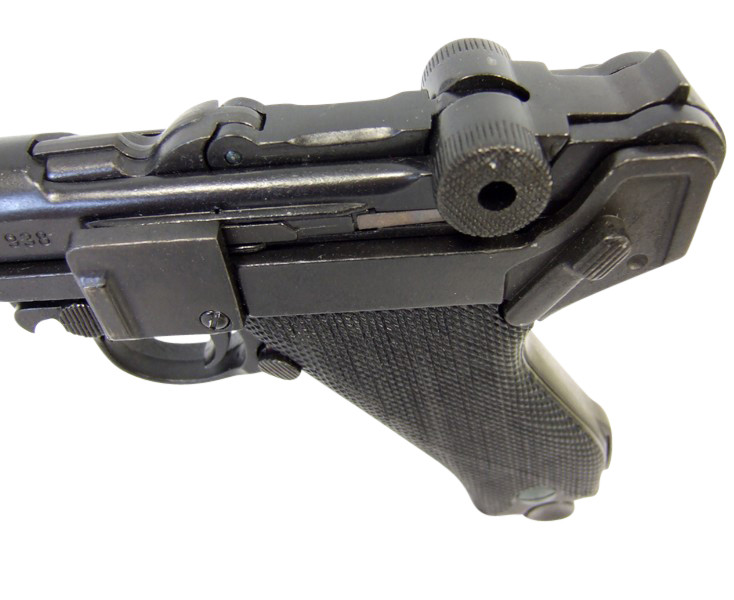 Denix WWII German Naval Luger P-08 Replica Pistol Black Grips
