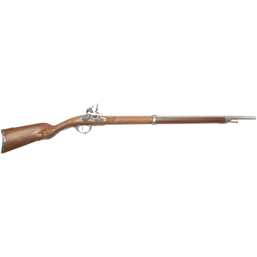 Napoleonic Model 1807 Flintlock Hunting Rifle Replica Antique Gray