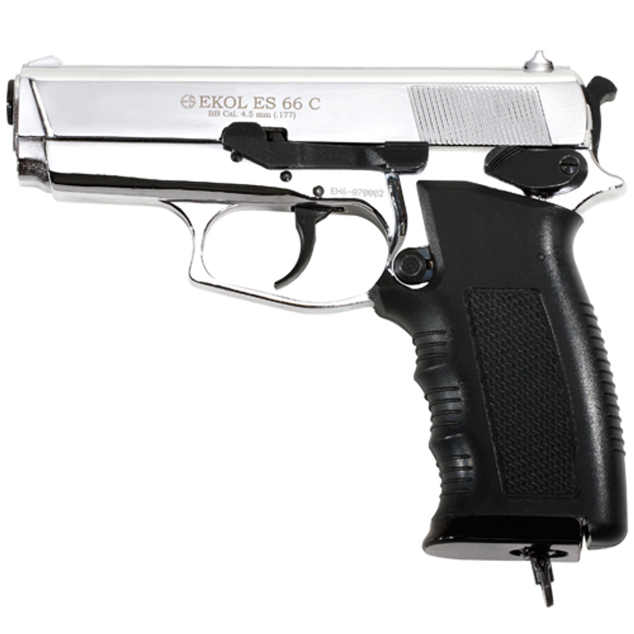 Ekol ES 66C Compact CO2 BB Pistol - Chrome Finish 