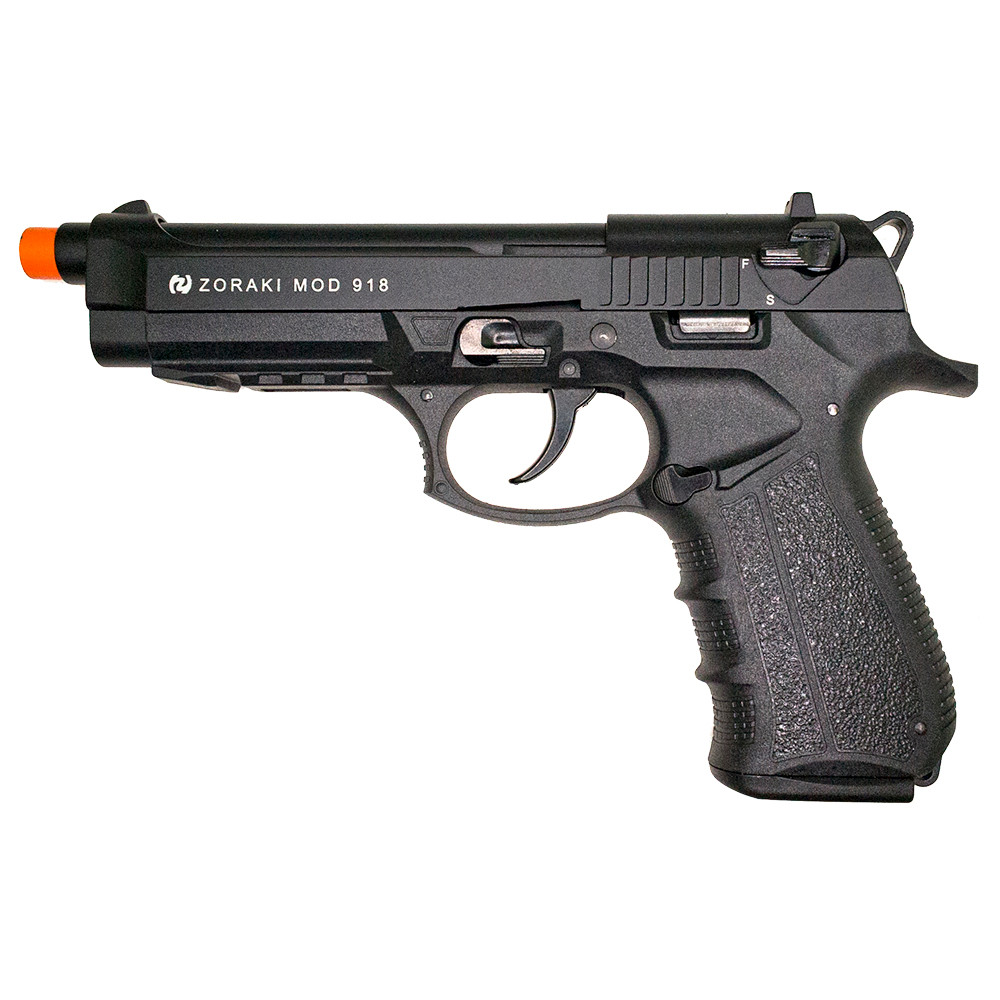 ゴッホ ZORAKI 918 Semi Auto Blank Pistol - Black 918 ZORAKI 9MM PAK BLACK