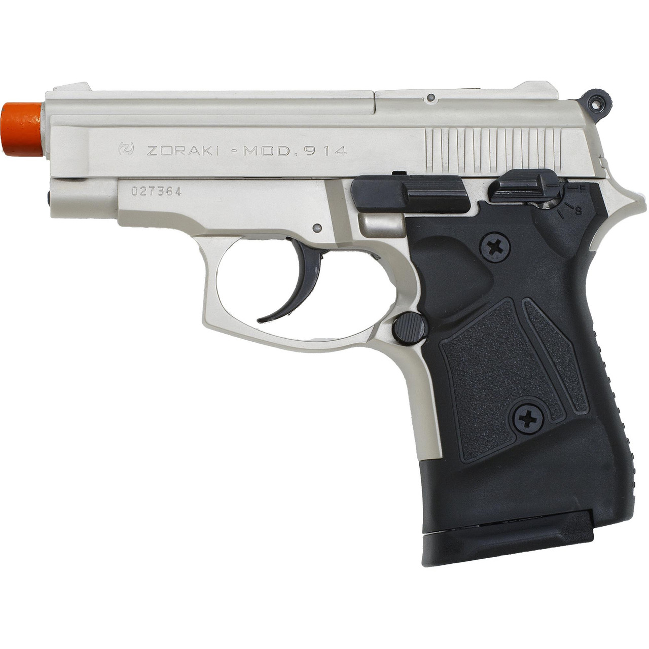 ZORAKI 914 Semi Auto Blank Pistol - Satin - ReplicaWeaponry.com