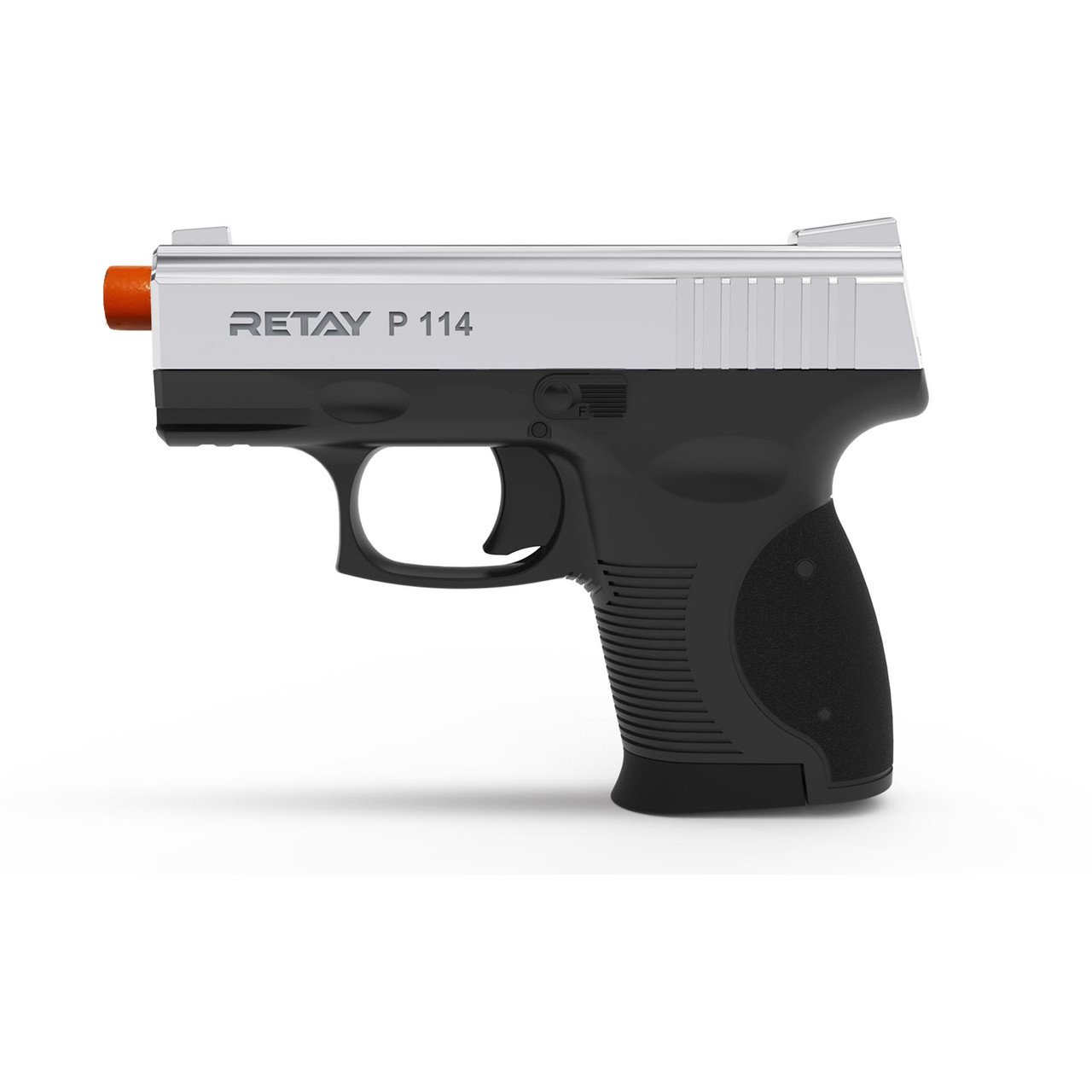 Retay P114 Blank Pistol 9MM PAK Nickel (matte) - ReplicaWeaponry.com