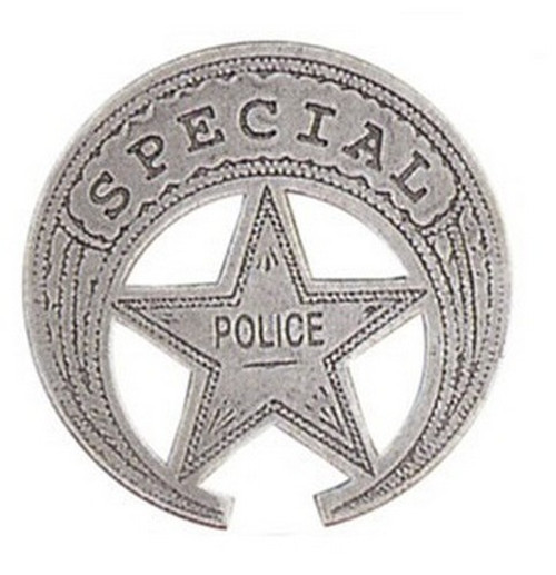 Deluxe Western Silver Badge - Special Police Main Image