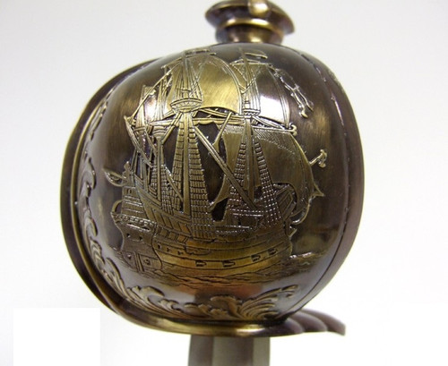 Hayreddin Barbarossa "Redbeard" Cup Guard Pirate Scimitar Alt Image 1