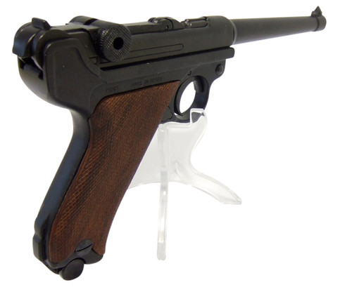 Denix WWII German Naval Luger P-08 Replica Pistol Wood Grips