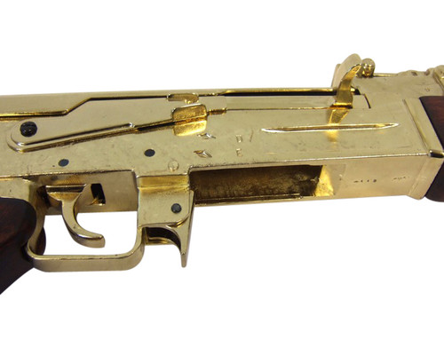 Replica Russian Assault Rifle Non-Firing Gun Gold Finish Alt Image 4