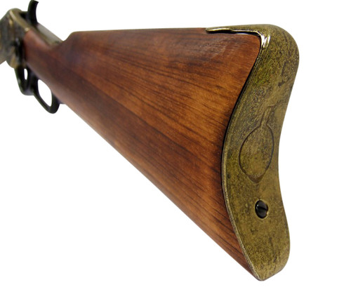 Winchester M1873 Engraved Lever Action Replica Rifle Gold