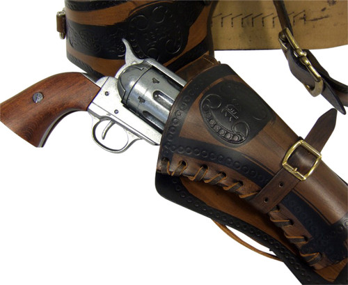 Denix Western Leather Holster with Replica Bullets Alt Image 4
