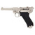 1898 Parabellum Luger P08 Pistol - Shiny Nickel Main Image