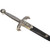 King Arthur Style Dagger Replica: Antique Silver Finish with Dark Scabbard Alt Image 4
