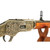 Model 1873 Lever Action Rifle Replica: Ornate Antique Silver Finish Alt Image 6
