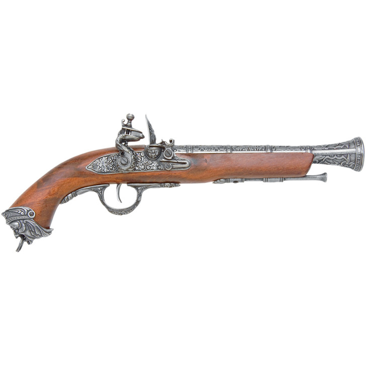 Pirate 18th Century Flintlock Blunderbuss Pistol Gray 