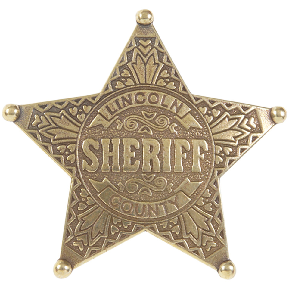 Denix Western Replica Badge - Lincoln County Sheriff Main Image