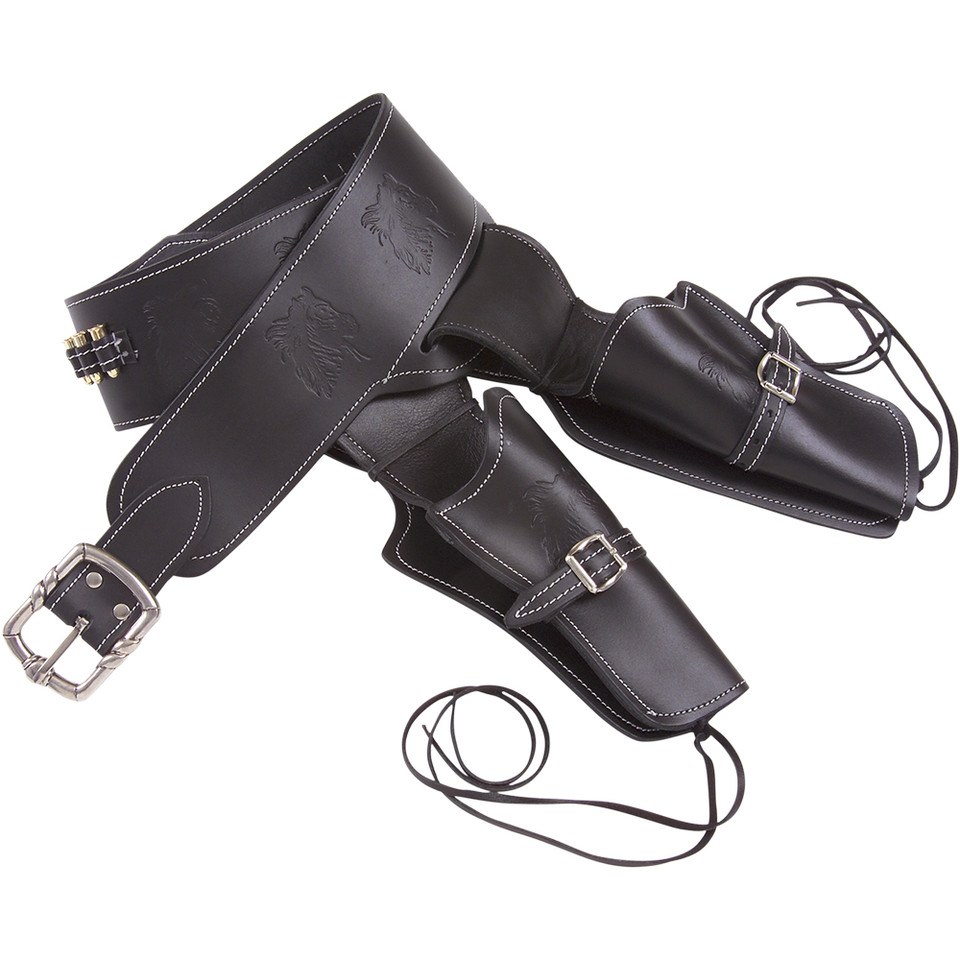 Denix Western Leather Dual Rig Fast Draw Holster Main Image