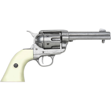 Denix Western M1873 Replica Revolver - Ivory Finger Groove Grips