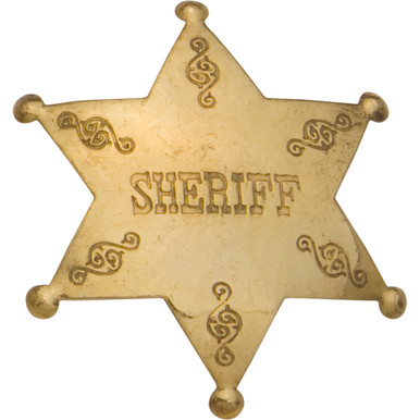 Old West Brass Sheriff S Badge - sheriff badge brass roblox