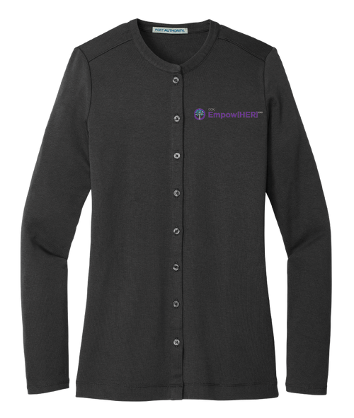ERG Women's Port Authority Concept Stretch Button-Front Cardigan