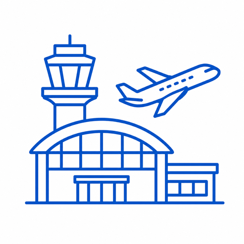 Robotic cleaning equipment for airports and public buildings