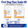 First Step Floor Sealer helps prepare worn or porous VCT floors for a stronger, more even floor finish system.