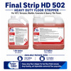 Pioneer Eclipse Final Strip HD 502 Heavy Duty Floor Stripper 1.06 gallon / 4 liter container for commercial floor stripping and finish removal applications.