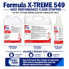 Formula X-TREME helps remove built-up floor coatings before refinishing VCT, terrazzo, marble, and quarry tile floors.