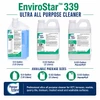 Pioneer Eclipse EnviroStar 339 Ultra All Purpose Cleaner for commercial floors, VCT, terrazzo, marble, quarry tile, linoleum, treated wood, and washable surfaces.