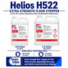 Helios H522 is an extra-strength commercial floor stripper designed for fast finish removal, dependable floor preparation, and effective stripping on compatible resilient floors.