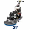 Pioneer Eclipse 400BU 21-inch propane floor burnisher on a white background with a large navy 21-inch size label.