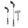 IPC Eagle Cleano indoor window cleaning tools shown in multiple sizes, featuring ergonomic handles, microfiber pads, and lightweight telescopic poles for chemical-free high-reach surface cleaning.