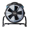 Rear view of XPOWER X-39AR axial fan with sealed motor housing and adjustable rack knob