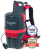RBV 150NX Latitude battery backpack vacuum with ergonomic harness, compact canister design, and award-winning performance. Machine branding displays Numatic, supplied in the U.S. by NaceCare.