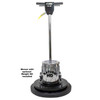 EDIC Saturn HD 17LS4-BK-SV 17 inch heavy duty low speed floor machine with triple planetary gearbox