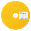 TASKI Twister Yellow diamond floor pad for surface refinement and gloss development on VCT, terrazzo, stone, and polished concrete floors