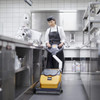 Ideal for commercial kitchens, the swingo 350B cleans tight spaces and removes grease and soil effectively