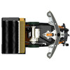 Underside view of the TASKI ULTIMAXX 1900 RB55 dual cylindrical brush system with debris tray for efficient cleaning.
