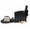 Side profile of the NSS Charger 2717 DB battery-powered floor burnisher with Vac-Trac dust control system and commercial burnishing deck.