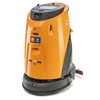 TASKI Ecobot 50 Pro autonomous floor scrubber with orange housing, integrated 3D LiDAR navigation system, and commercial robotic cleaning platform.