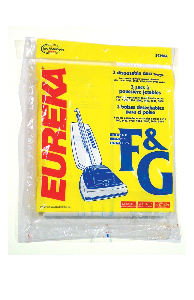 Powr-Flite ER400 - BAG PAPER STYLE F&G 3 PAK  EUREKA GEN 6CS - ITEM # HAS CHANGED OR HAS BEEN DISCONTINUED. PLEASE CALL 956-772-4842 FOR FURTHER ASSISTANCE