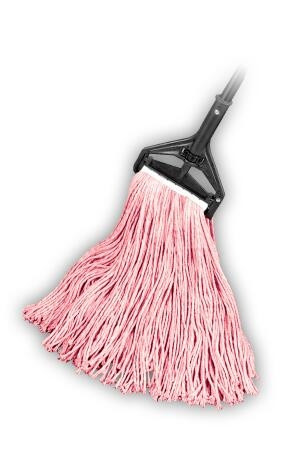 Powr-Flite JP17L5R - MOP COTTON/POLY CUT END RED  LGE #24 5" HB