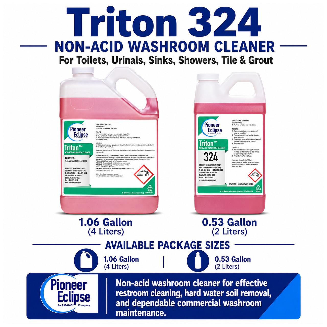Triton Non-Acid Washroom Cleaner | Pioneer Eclipse 324