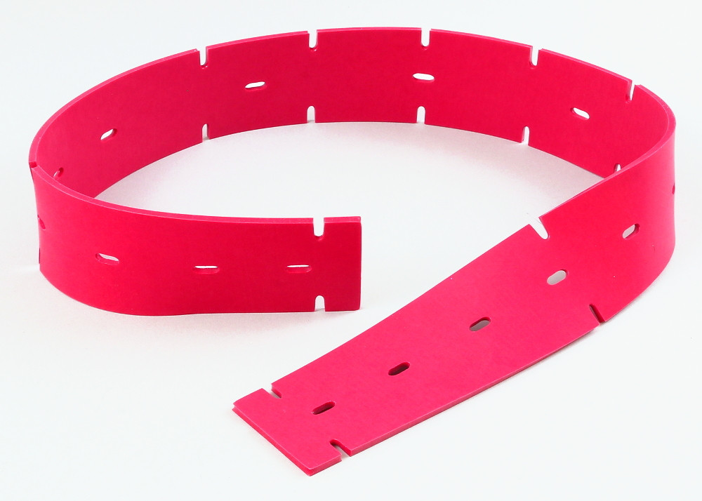 International Cleaning Equipment 8118021 - Aftermarket Squeegee Blade Front Red part image