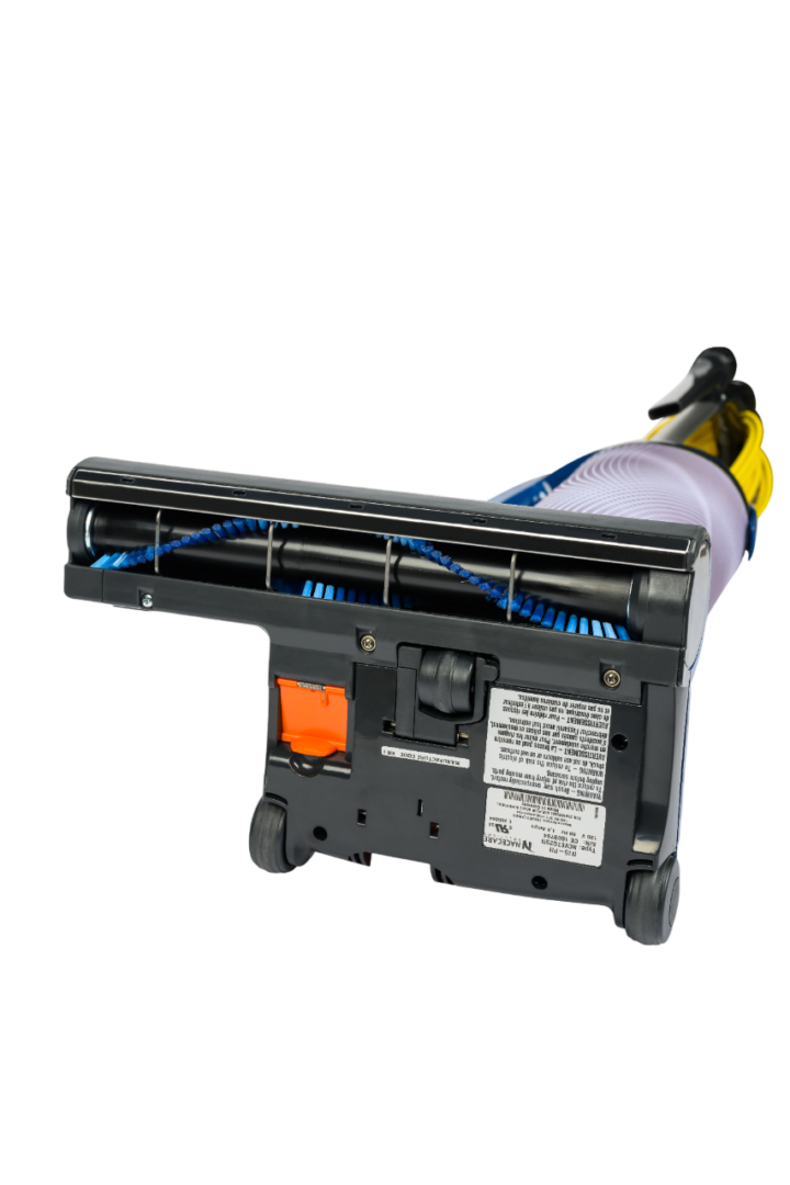 Independent vacuum and brush motors provide consistent airflow and agitation, improving cleaning performance and extending motor life.