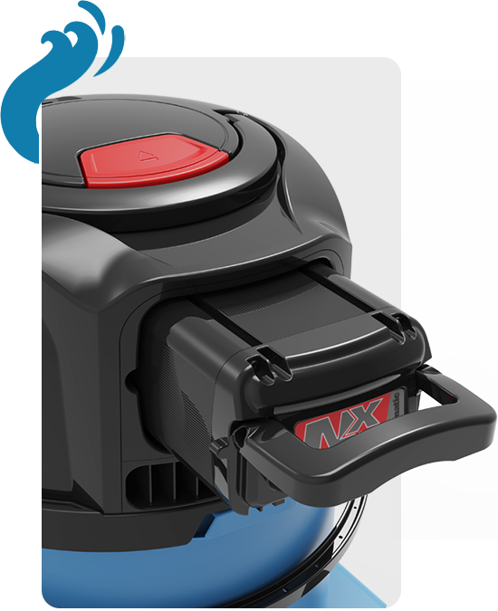 NX300 lithium-ion battery installed in NaceCare CTB 370NX battery carpet spotter