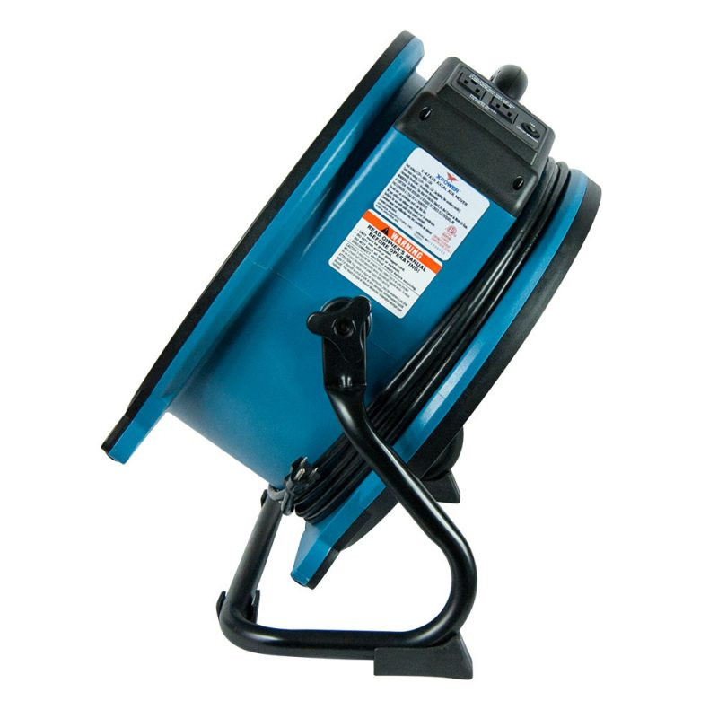 XPOWER X-47ATR axial fan positioned at 45 degrees using adjustable rack for directional airflow control
