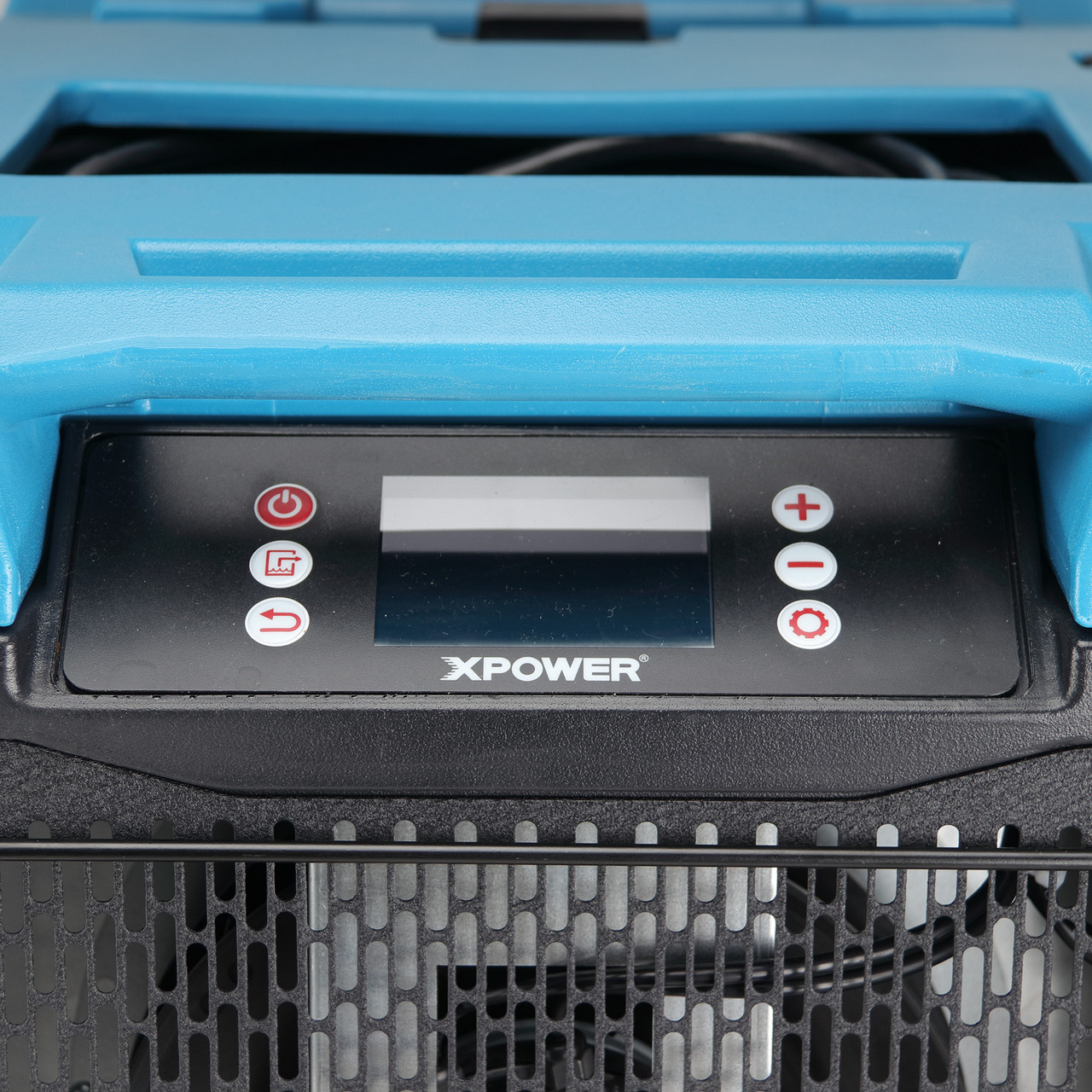 XPOWER XD-125Li LGR dehumidifier top panel with easy-access air filter and internal storage compartment