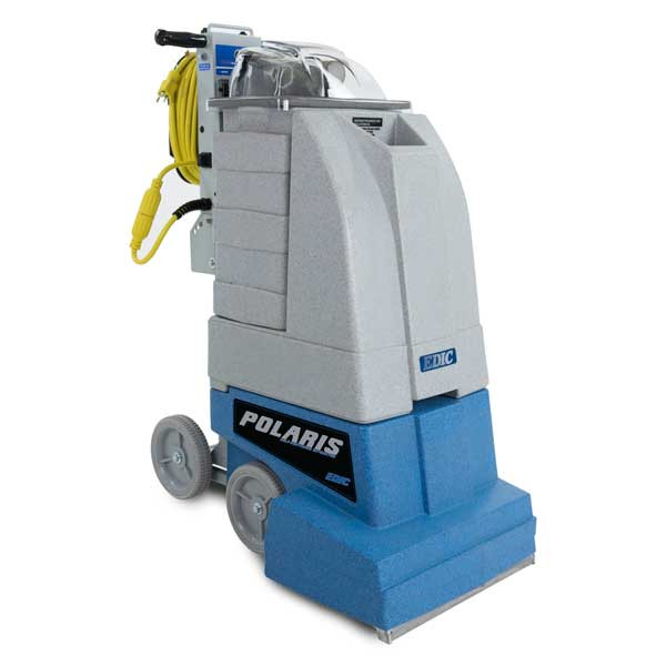 EDIC Polaris 1200 12-gallon self-contained carpet extractor angled view